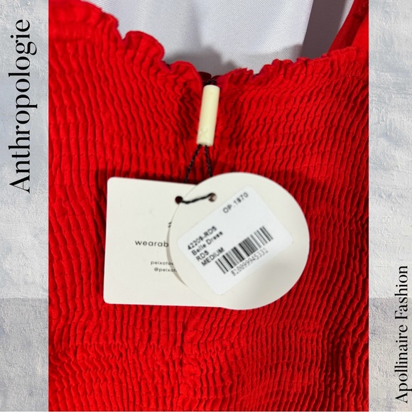Anthropology by PEIXOTO - Red Belle Ruched Mini Dress - Picture 7 of 7